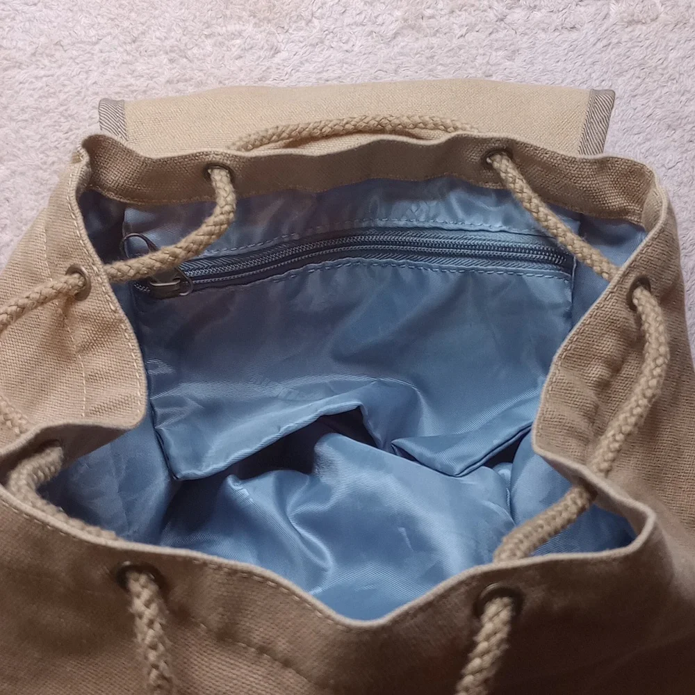 Caden Camera Case Backpack Tan‎ Canvas Flap Bag Rucksack Photography